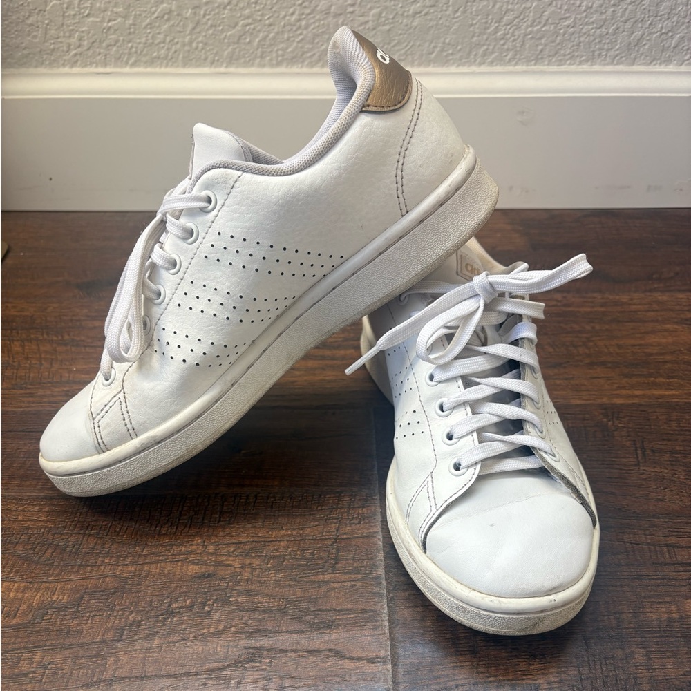Adidas Advantage 2.0 Ladies White Sneakers